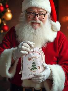 1pc Custom Christmas Bag Personalized Name Bags For Christmas Gift Perfect For Carrying All Your Gift! Custom Name And Letter Bag Anniversary Gift, Valentine Gift, Birthday Gift, Best Friend Gift, Gift For Mom, Gift For Girlfriend, Gift For Her, Gift For Wife, Christmas Gift, Halloween Day Gifts, Thanksgiving Gifts, Merry Christmas