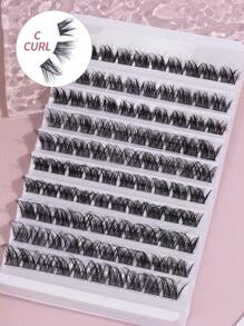 Lash Clusters DIY Eyelash Extensions 100 Clusters Wispy Individual False Eyelashes Crling Thick Fluffy Eyelash Clusters,Personalized UNatural Reusable False Eyelashes,Lash Extension Kit,Foxy Eye Lifting Look Eyelash Extension Kit Cluster Eyelash To Lengthen And Volumize The Outer Corner Of Your Eye Beauty Makeupfor Everyday Use Travel, For Parties Or Gift For Women&Girls - C - 查看 4