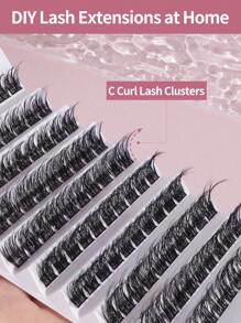 Lash Clusters DIY Eyelash Extensions 100 Clusters Wispy Individual False Eyelashes Crling Thick Fluffy Eyelash Clusters,Personalized UNatural Reusable False Eyelashes,Lash Extension Kit,Foxy Eye Lifting Look Eyelash Extension Kit Cluster Eyelash To Lengthen And Volumize The Outer Corner Of Your Eye Beauty Makeupfor Everyday Use Travel, For Parties Or Gift For Women&Girls - C - 查看 7