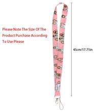 1入卡通實習醫生設計手機吊飾帶卡片套,適用於公車卡,身份證,工卡和校園卡,裝飾配件 - 彩色 - 查看 6