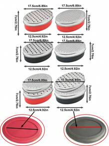 قرارة من الفولاذ المقاوم للصدأ قطعة واحدة، مبشرة زنجبيل ذات وجهين، بشارة جبن متعددة الوظائف، أداة مطبخ لخضراوات والفواكه مع علبة تخزين