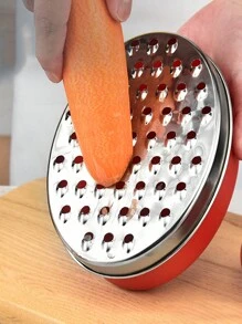 قرارة من الفولاذ المقاوم للصدأ قطعة واحدة، مبشرة زنجبيل ذات وجهين، بشارة جبن متعددة الوظائف، أداة مطبخ لخضراوات والفواكه مع علبة تخزين