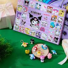 Sanrio 40 piezas Caja ciega con muñecas de estilo aleatorio, figuras coleccionables auténticas de PVC, regalo perfecto para Navidad, Acción de Gracias, Año Nuevo