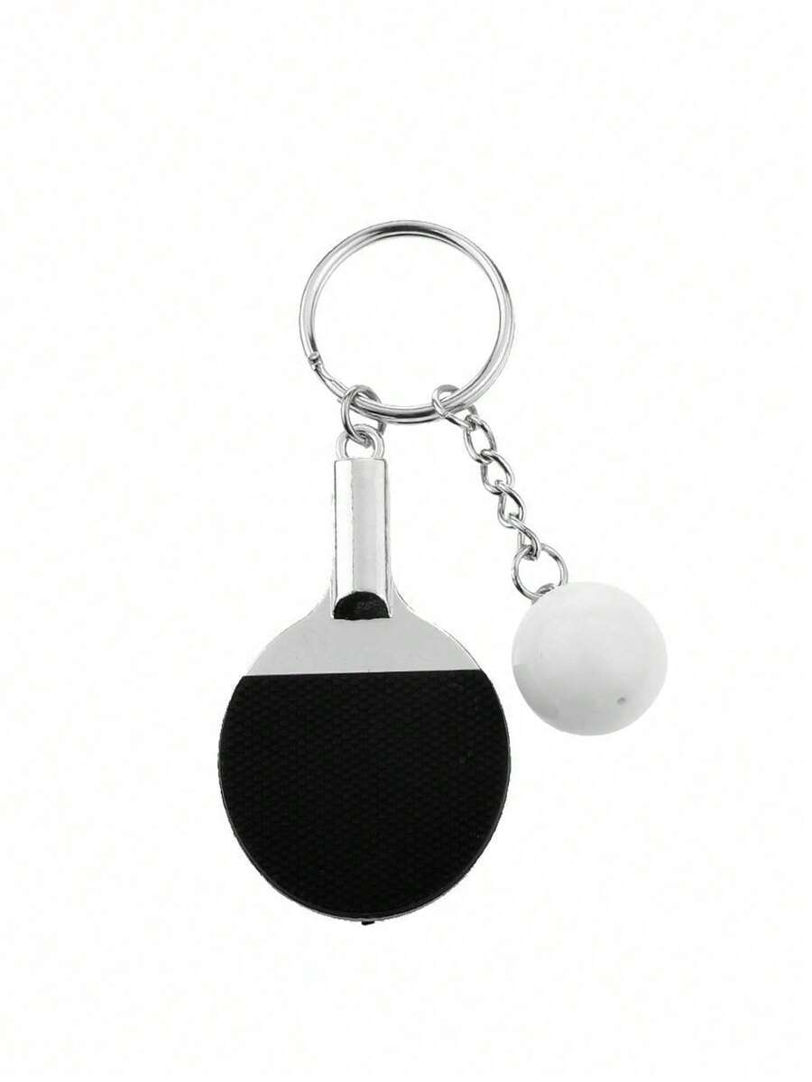 1pc Creative Cute Mini Table Tennis Racket Keychain Paddle Ping Pong