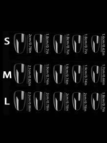 10Pcs Rose Ombre Press-On Nails, Oval Medium Length, Pearlescent Finish, Unique Patterned Design, Handcrafted, Luxurious, Suitable For Special Occasions, Removable & Reusable Nail Supplies Nails - Pink - View 10