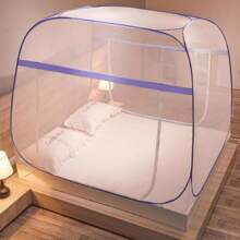CNCEST Zanzariera pieghevole portatile CNCEST, 200 x 180 x 145 cm, zanzariera da viaggio a baldacchino con borsa portaoggetti, tende a baldacchino a doppia porta per camera da letto, campeggio all'aperto