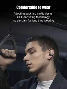 Tai nghe kẹp, Bluetooth 5.3, đeo không đau, thoải mái và ổn định, có hộp sạc cho thời lượng pin dài, âm thanh chất lượng cao, thích hợp cho thể thao nhỏ và di động, âm thanh nổi sống động, điều khiển cảm ứng trực quan, tai nghe không dây nhét tai mini có hộp sạc, - Nhiều màu - Xem 7