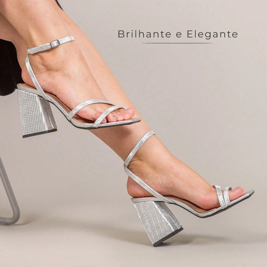 Pé com Pé Wikishoes Milan Sandal - 銀色 - 查看 1