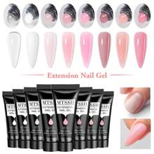 Mtssii 8PCS 20ml Poly Extension Nail Gel Acrylic Extension Builder Gel For Manicure Hybrid Varnishes Temperature Change Crystal Nail Gel Nails - 彩色 - 查看 1