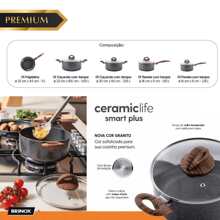 Non-Stick Cookware Set For Induction Stove 12-Piece Kit Brinox Granite Set - Xem 3