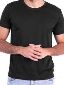 Men's DRY FIT T-Shirt Crew Neck Slim Fit Round Neck Short Sleeve Basic Casual Workout Gym Shirt - màu đen - Xem 10