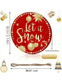 10 đồ trang trí Giáng sinh lễ hội - Đồ trang trí ngày lễ đa năng cho cây thông, phòng và văn phòng - Không cần điện, Thiết kế dễ treo, Đồ trang trí Giáng sinh - Nhiều màu - Xem 7