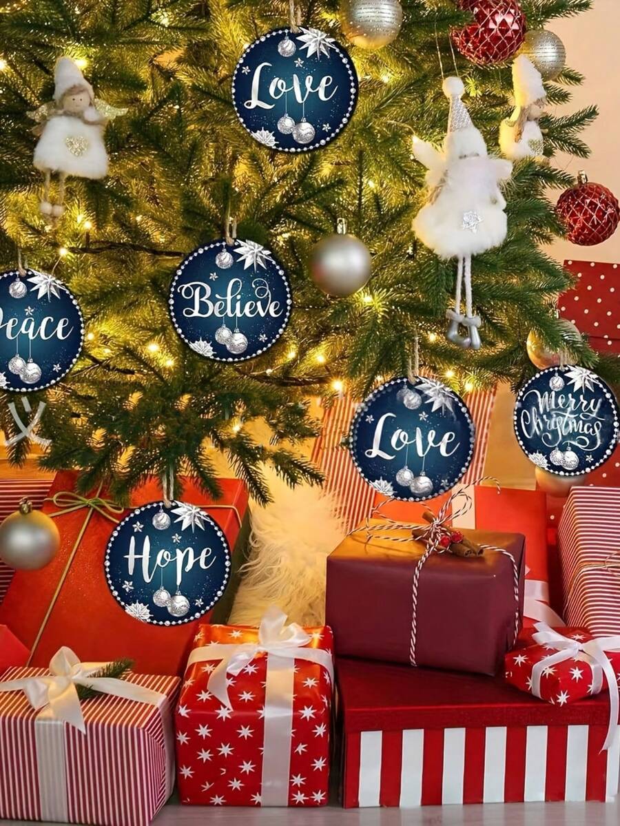 10 đồ trang trí Giáng sinh lễ hội - Đồ trang trí ngày lễ đa năng cho cây thông, phòng và văn phòng - Không cần điện, Thiết kế dễ treo, Đồ trang trí Giáng sinh - Nhiều màu - Xem 1