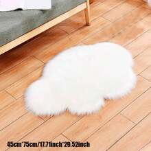 1 Thảm trải sàn hình đám mây mềm mại - Thiết kế mềm mại và sang trọng - Hoàn hảo cho phòng khách hoặc phòng ngủ, có thể đặt tự do, dễ vệ sinh và dễ bảo trì - trắng - Xem 3