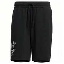 Adidas Quần short thể thao NEO in họa tiết màu đen rộng rãi thoáng khí - màu đen - Xem 1