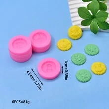 6 件圣诞硅胶模具，适用于 DIY 手工烘焙 - 粉色 - 查看 2
