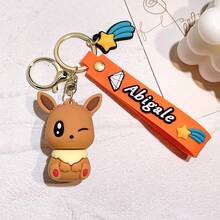 pocket monsters Eevee Family Keychain Cartoon Doll School Bag Pendant Car Keychain Pendant Small Gift - Multicolor - View 13