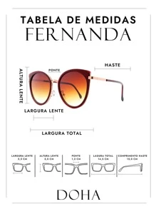 Doha Fashion Elegant Cat Eye Women's Sunglasses - Rỉ Nâu - Xem 4