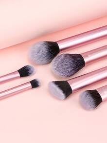 Bộ 6 cọ trang điểm chuyên nghiệp, cọ phấn phủ chất lượng cao, cọ má hồng, cọ tạo khối, cọ phấn mắt, cọ bắt sáng, dụng cụ trang điểm cho lớp nền hoàn hảo, bộ cọ, bộ cọ trang điểm, bộ cọ trang điểm, bộ trang điểm hoàn chỉnh, bộ cọ trang điểm, bộ trang điểm hoàn chỉnh, bộ cọ, bộ cọ trang điểm, bộ quà tặng trang điểm, bộ - Hồng - Xem 5