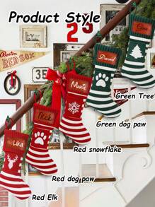 1pc Personalized Christmas Stockings,Christmas Stockings With Names,Custom Christmas Stockings,Christmas Decorations,Christmas Decorations For Home,Christmas Stockings Bulk,Personalized Christmas Gifts For Women,Mother,Mom,Men,Father,Dad,Boyfriend,Girlfriend,Wife,Husband,Girl,Boy,Baby,Kids,Dog,Cat,Best Friend,Teen Girl,Him,Her,Couple,Bestie,Bride,Bridesmaid,Couples,Grandma,Grandpa,Sister,Brother