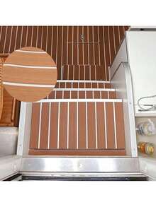 ZhdnBhnos 船舶地板 EVA 泡沫游艇柚木甲板垫 地毯地板垫 94 英寸 X 35 英寸