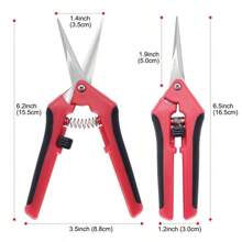 1/3 件直刃和弯刃修枝剪、园艺剪刀、不锈钢修枝剪、修剪工具、园艺用品 - 彩色 - 查看 3