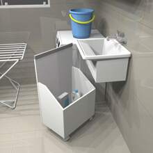 Niche Fitting Cabinet Laundry Cabinet Organizer - trắng - Xem 1