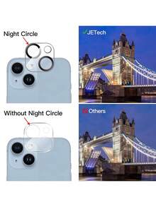 2 miếng bảo vệ ống kính máy ảnh tương thích với iPhone 16 15 14 13 12 11 Plus Kính cường lực 9H chống trầy xước chống nhìn trộm - Trong sáng - Xem 2