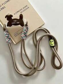 1pc Cartoon Animal Phone Holder Lanyard, Cute Dog Cross-Body Strap Necklace Phone Chain, Women