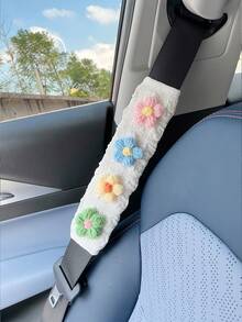 1 Bộ: Vỏ dây an toàn ô tô họa tiết hoa bồng dễ thương, Bảo vệ vai, + 1 hộp đựng khăn giấy hoa bồng màu trắng, Phụ kiện ô tô cho mọi mùa - Nhiều màu - Xem 13