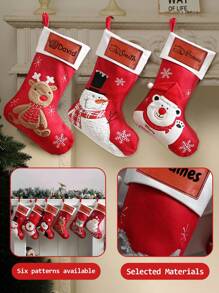 1 pieza Calcetín de Navidad personalizado, Calcetines de Navidad con nombres, Calcetines de Navidad personalizados, Decoraciones de Navidad, Decoraciones de Navidad para el hogar, Calcetines de Navidad a granel, Regalos de Navidad personalizados para mujeres, madre, mamá, hombres, padre, papá, novio, novia, esposa, esposo, niña, niño, bebé, niños, perro, gato, mejor amigo, adolescente, chica, él, ella, pareja, mejor amiga, novia, dama de honor, parejas, abuela, abuelo, hermana, hermano