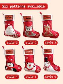 1 pieza Calcetín de Navidad personalizado, Calcetines de Navidad con nombres, Calcetines de Navidad personalizados, Decoraciones de Navidad, Decoraciones de Navidad para el hogar, Calcetines de Navidad a granel, Regalos de Navidad personalizados para mujeres, madre, mamá, hombres, padre, papá, novio, novia, esposa, esposo, niña, niño, bebé, niños, perro, gato, mejor amigo, adolescente, chica, él, ella, pareja, mejor amiga, novia, dama de honor, parejas, abuela, abuelo, hermana, hermano