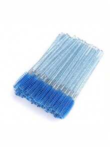 300 piezas 100 piezas 50 piezas Pinceles negros desechables de alta calidad para los ojos - Suaves, delicados, precisos para extensiones de pestañas, cejas y maquillaje, aptos para piel normal - Sin fragancia, varilla de plástico ABS, diseño de pincel de palma, fácil de usar - Set de maquillaje para ojos de mamá