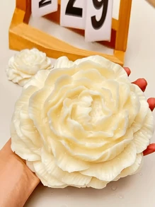 Large Peony Flower Silicone Mold, Suitable For DIY Scented Candles, Handmade Soap Making And Crafts - 3D Floral Art Home Decor Gifts - White - View 9