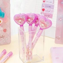 Sanrio 2 Stücke Schreibwaren Kinder unsichtbarer fluoreszierender Nummern-Markierungsstift, farbloses Lichtillustrationslineal, Rückkehr zur Schule