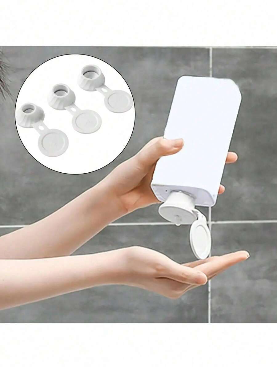 Vertical Bottle Stand Cap Set For Shampoo, Conditioner, Shower Gel