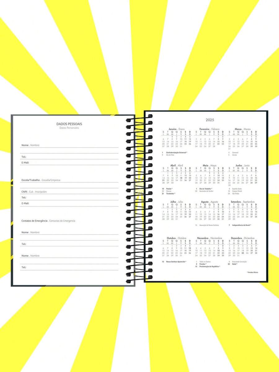 Pepper Boys' School Daily Planner 2025 Tilibra SHEIN South Africa