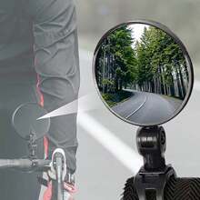 1 szt. Regulowane składane lusterko wsteczne rowerowe wypukłe okrągłe szerokokątne, odblask rowerowy
