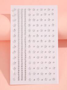1 st. Acryl Diamantvormige Zelfklevende Gezichtsjuwelen, Strass Stickers Voor Gezicht, Lichaam, Ogen, Haar, Gebruikt Voor Make-up, Feest, Festival, DIY Decoratie, Stervormige Diamanten