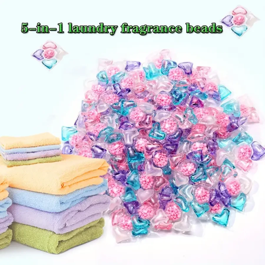 5In1 Laundry Detergent Capsules, Long Lasting Fragrance, Heavy Duty