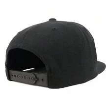 Old English Gold O Embroidered Snapback Flatbill Baseball Cap