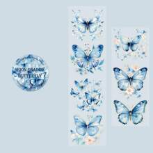 1 卷复古金箔蝴蝶装饰贴纸，适用于剪贴簿 - 彩色 - 查看 9