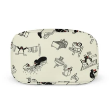 保温午餐袋，铝箔内衬，牛津布野餐袋，可洗，手提餐袋，适用于工作、野餐、寿司、水果便当盒户外沙滩配件野餐家居必需品返校用品工作包露营包小卡通女士儿童女士男孩女孩 - 米色 - 查看 5