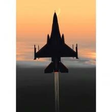 1 tấm áp phích hành tinh máy bay phản lực tranh vải in HD hiện đại nghệ thuật treo tường hình ảnh cho phòng khách trang trí nhà không có khung - Nhiều màu - Xem 7