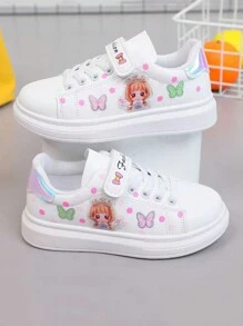 Girls Fashion Casual Sneakers For Kids, Non-Slip, American Style, Fashionable, Autumn