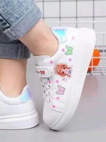 Girls Fashion Casual Sneakers For Kids, Non-Slip, American Style, Fashionable, Autumn