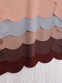 5入組無縫高腰內褲,簡約舒適實色彈力三角褲,女士內衣著 - 彩色 - 查看 5