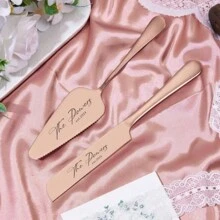 Wedding Forks Cake Knife And Server Set,Custom Engraved Wedding Cake Knife And Server Set For Bride And Groom,Wedding Party,Gift For Couples