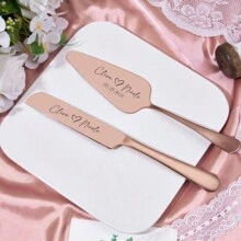 Wedding Forks Cake Knife And Server Set,Custom Engraved Wedding Cake Knife And Server Set For Bride And Groom,Wedding Party,Gift For Couples