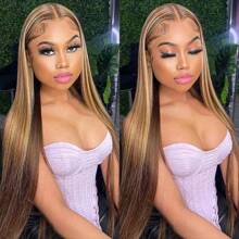 Uveous Halloween Season Red Wig Human Hair Lace Front Wigs Human Hair 13x4 200% Density Straight HD Transparent Lace Front Colored Wigs Human Hair Bright Red Human Hair Lace Front Wigs Pre Plucked For Women - S4/27 - View 9